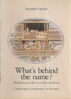 READER'S DIGEST - WHAT IS BEHIND THE NAME